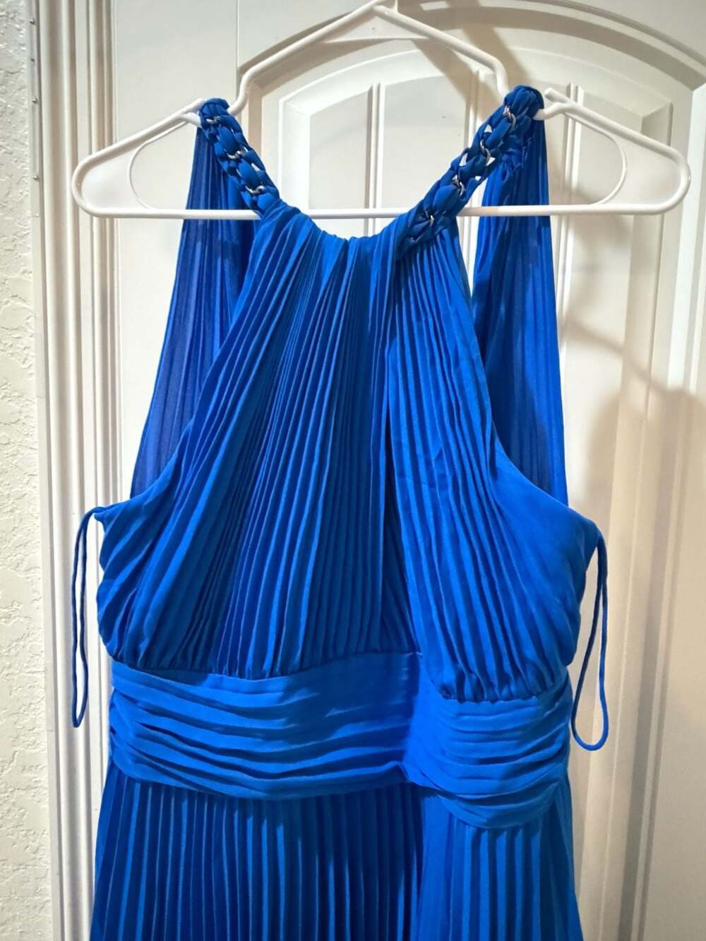 Ungaro Amanda Pleated Halter Dress Size L
